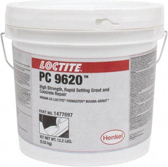 Loctite - 128 Fluid Ounce Container, Gray, Tub Magnesium Phosphate Construction Adhesive - Series Magna-Grout, 15 to 22 min Fixture Time, Indoor, Outdoor - All Tool & Supply