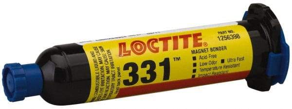 Loctite - 25 mL Cartridge Two Part Acrylic Adhesive - 0.33 min Working Time, 3,100 psi Shear Strength, Series 331 - All Tool & Supply