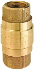 Strataflo - 1-1/4" Brass Check Valve - Inline, FNPT x FNPT, 200 WOG - All Tool & Supply