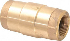 Strataflo - 1-1/4" Brass Check Valve - Inline, FNPT x FNPT, 200 WOG - All Tool & Supply