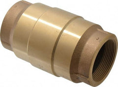 Strataflo - 2" Brass Check Valve - Inline, FNPT x FNPT, 200 WOG - All Tool & Supply