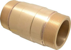 Strataflo - 3" Brass Check Valve - Inline, MNPT x MNPT, 200 WOG - All Tool & Supply