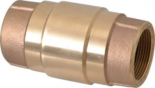 Strataflo - 1-1/2" Brass Check Valve - Inline, FNPT x FNPT, 200 WOG - All Tool & Supply