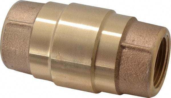 Strataflo - 1" Brass Check Valve - Inline, FNPT x FNPT, 200 WOG - All Tool & Supply