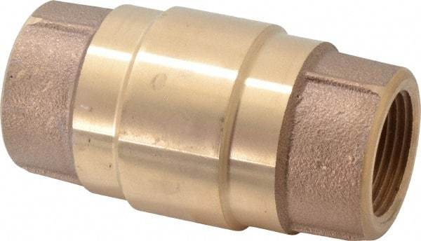 Strataflo - 1" Brass Check Valve - Inline, FNPT x FNPT, 400 WOG - All Tool & Supply