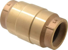 Strataflo - 2" Brass Check Valve - Inline, FNPT x FNPT, 400 WOG - All Tool & Supply