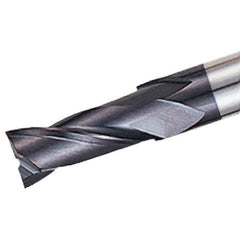 Iscar - 9.5mm, 19mm LOC, 10mm Shank Diam, 70mm OAL, 2 Flute, Solid Carbide Square End Mill - Single End, TiAlN Finish, Spiral Flute, 30° Helix, Right Hand Cut, Right Hand Flute - All Tool & Supply