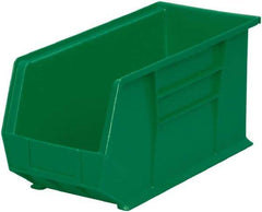 Akro-Mils - 60 Lb. Load Capacity, 18" Deep, Green Polymer Hopper Stacking Bin - 9" High x 8-1/4" Wide x 18" Long - All Tool & Supply