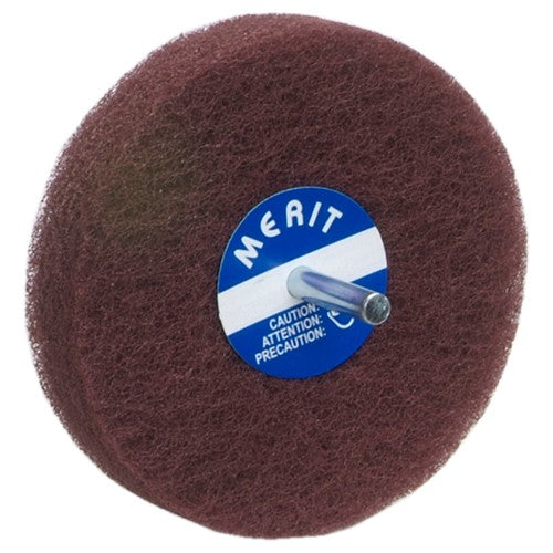 4″ × 1/2″ with 1/4″ Spindle Non-Woven Spindle - Mounted Disc Fine Grit Aluminum Oxide - All Tool & Supply