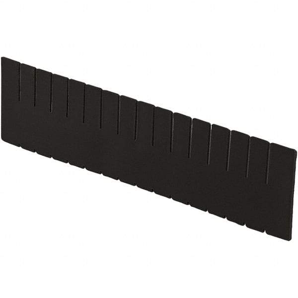 LEWISBins+ - 20-1/4" High, Black Bin Divider - Use with DC3120, Long Side Measures 11.3" Tall - All Tool & Supply