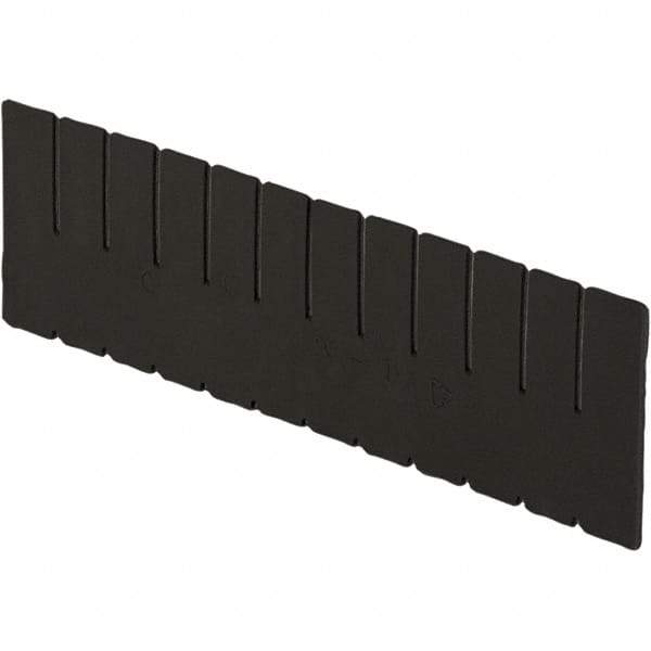 LEWISBins+ - 5-3/8" High, Black Bin Divider - Use with DC2060, Short Side Measures 5.4" Tall - All Tool & Supply