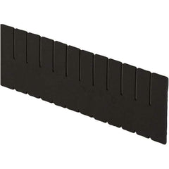 LEWISBins+ - 5-3/8" High, Black Bin Divider - Use with DC2060, Long Side Measures 5.4" Tall - All Tool & Supply