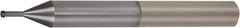 Vargus - M4x0.7 ISO, 0.124" Cutting Diam, 4 Flute, Solid Carbide Helical Flute Thread Mill - Internal Thread, 0.514" LOC, 3" OAL, 1/4" Shank Diam - Exact Industrial Supply