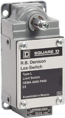 Square D - DPST, 2NO, 600 Volt Screw Terminal, Rotary Spring Return Actuator, General Purpose Limit Switch - 1, 2, 4, 12, 13 NEMA Rating, IP67 IPR Rating - All Tool & Supply