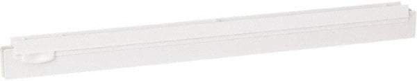 Vikan - 20" Rubber Blade Squeegee Refill - Double Edge, White, Plastic Holder - All Tool & Supply