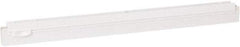 Vikan - 20" Rubber Blade Squeegee Refill - Double Edge, White, Plastic Holder - All Tool & Supply