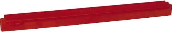 Vikan - 20" Rubber Blade Squeegee Refill - Double Edge, Red, Plastic Holder - All Tool & Supply