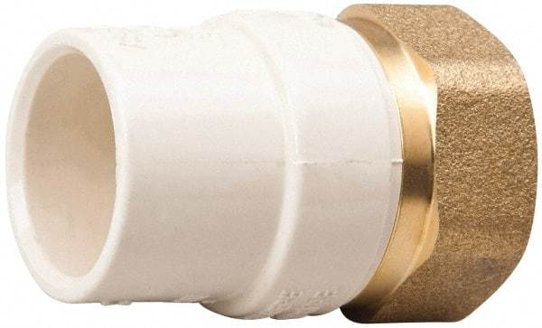 Value Collection - 1/2" CPVC Plastic Pipe Female Adapter - Schedule 40, FIP End Connections - All Tool & Supply