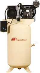 Ingersoll-Rand - 7.5 hp, 80 Gal Stationary Electric Vertical Air Compressor - Three Phase, 175 Max psi, 24 CFM, 460 Volt - All Tool & Supply