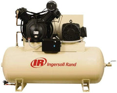 Ingersoll-Rand - 10 hp, 120 Gal Stationary Electric Vertical Air Compressor - Three Phase, 175 Max psi, 35 CFM, 460 Volt - All Tool & Supply