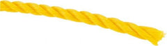 Value Collection - 2,400' Max Length Polypropylene Twisted Rope - 1/4" Diam, 141 Lb Capacity - All Tool & Supply