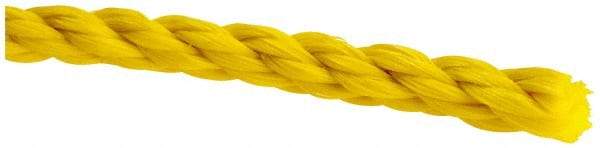 Value Collection - 1,200' Max Length Polypropylene Twisted Rope - 1/4" Diam, 141 Lb Capacity - All Tool & Supply