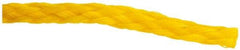 Value Collection - 1,000' Max Length Polypropylene Hollow Braid Flexible Rope - 1/4" Diam, 124 Lb Capacity - All Tool & Supply