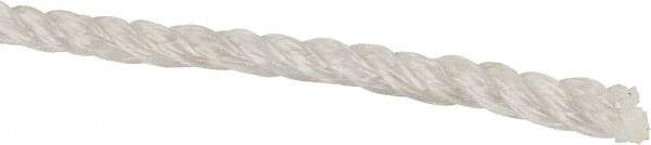 Value Collection - 1,200' Max Length Polyester Twisted Rope - 1/4" Diam, 165 Lb Capacity - All Tool & Supply