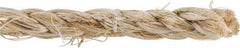 Value Collection - 2,400' Max Length Sisal Twisted Rope - 1/4" Diam, 48 Lb Capacity - All Tool & Supply