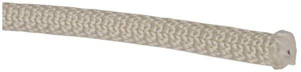 Made in USA - 100' Max Length Nylon Solid Braid Rope - 3/8" Diam, 124 Lb Capacity - All Tool & Supply