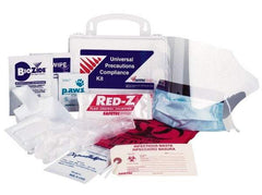 Medique - 13 Piece, Body Fluid Clean-Up First Aid Kit - 6-1/4" Wide x 3" Deep x 6" High, Cardboard - All Tool & Supply