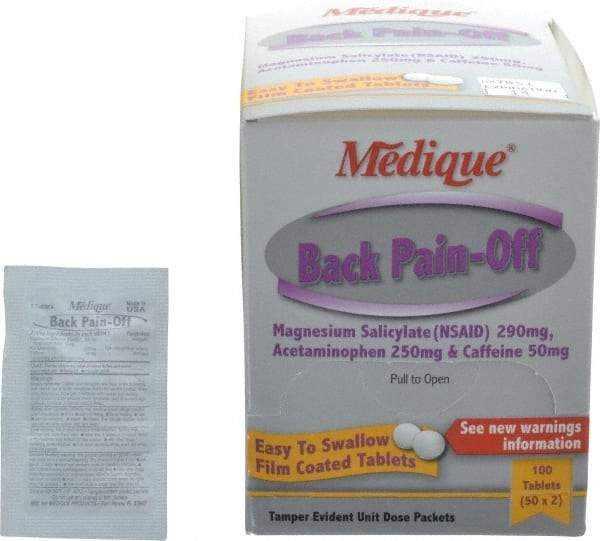 Medique - Back Pain-Off Tablets - Headache & Pain Relief - All Tool & Supply