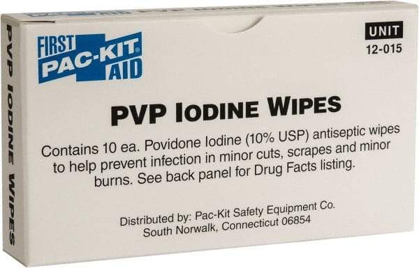 Medique - Antiseptic Wipe - Box, PVP Iodine, Unitized Kit Packing - All Tool & Supply