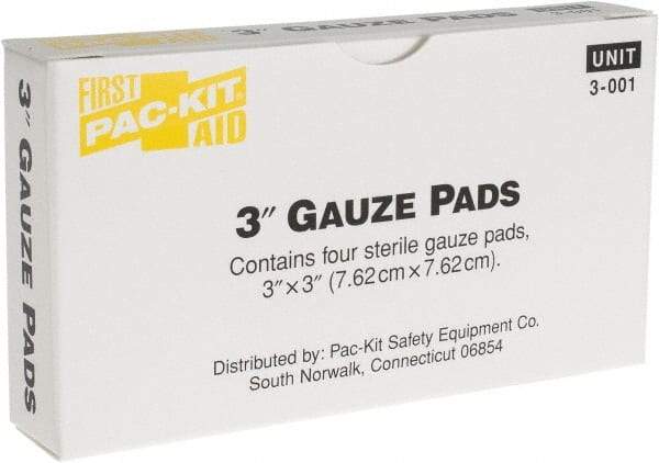 Medique - 3" Long x 3" Wide, General Purpose Pad - Yellow - All Tool & Supply