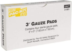 Medique - 3" Long x 3" Wide, General Purpose Pad - Yellow - All Tool & Supply