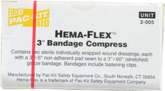 Medique - 3" Long x 3" Wide, General Purpose Compress - Yellow, Compress Bandage - All Tool & Supply