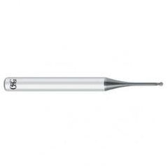 3mm Dia. - 70mm OAL - Solid Carbide - Rib Processing Ball Nose HP End Mill-2 FL - All Tool & Supply