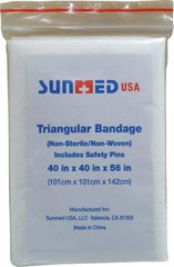 Medique - 40" Long x 40" Wide, Triangular Self-Adhesive Bandage - All Tool & Supply