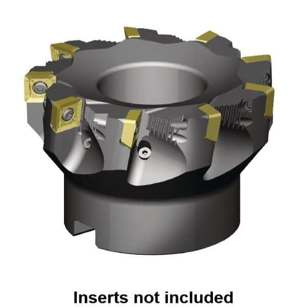 Kennametal - 100mm Cut Diam, 32mm Arbor Hole, 11mm Max Depth of Cut, 88.5° Indexable Chamfer & Angle Face Mill - 7 Inserts, SD_T1204PD_N__Z Insert, Right Hand Cut, 7 Flutes, Through Coolant, Series Z-Axis Mills - All Tool & Supply