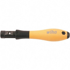 Wiha - 1 Piece, 0.04 to 0.46 N/m, Adjustable Torque Limiting Screwdriver - 4" OAL, 1/4" Drive - All Tool & Supply