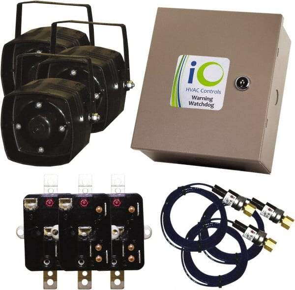 iO HVAC Controls - 1 or 3 Phase, 24 VAC, 0-2A Amp, 2 Max Fuse A, Air Conditioner Theft Alarm - 11" Wide x 11" Deep x 11" High, For Use with Condensing Unit - All Tool & Supply