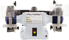 Palmgren - 6" Wheel Diam x 3/4" Wheel Width, 1/3 hp Grinder - 1/2" Arbor Hole Diam, 1 Phase, 3,450 Max RPM, 115/230 Volts - All Tool & Supply