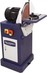 Palmgren - 16" Diam, 1,750 RPM, Single Phase Disc Sanding Machines - 18-9/16" Long Table x 8-1/2" Table Width, 27-27/32" Overall Length x 44-7/16" Overall Height - All Tool & Supply