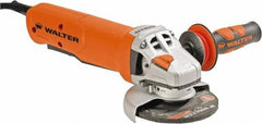 WALTER Surface Technologies - 5" Wheel Diam, 11,000 RPM, Corded Angle & Disc Grinder - 5/8-11 Spindle - All Tool & Supply