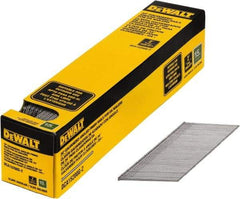 DeWALT - 15 Gauge 2" Long Finishing Nails for Power Nailers - Steel, Galvanized Finish, Smooth Shank, Angled Stick Collation, Round Head, Chisel Point - All Tool & Supply