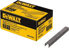 DeWALT - 3/8" Long x 0.0438" Wide, 19 Gauge Crowned Construction Staple - Steel, Galvanized Finish - All Tool & Supply