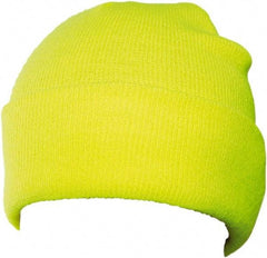 Tingley - Size Universal, High Visibility Slip-On Knit Hat - Green & Yellow Solid Pattern, Polyester - All Tool & Supply