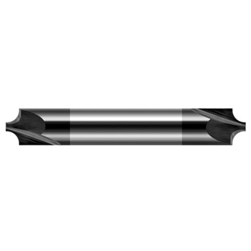 Corner Rounding End Mills - 0.0780″ (5/64″) Radius × 0.0470″ (3/64″) Pilot Diameter Carbide Corner Rounding End Mill DE, 2 Flutes, Amorphous Diamond Coated - Exact Industrial Supply