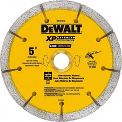 DeWALT - 5" Diam x 7/8" Hole x 1/4" Thick, I Hardness, Surface Grinding Wheel - Diamond, Type 1, Fine Grade - All Tool & Supply