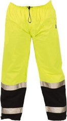 Tingley - Size M Polyurethane on 75 Denier Ripstop Polyester High-Visibility Pants - Snap Closure, No Pockets, 36" to 38" Waist, 29" Inseam, Yellow/Green, ANSI 107-2015 Class E - All Tool & Supply